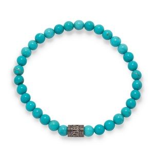 ✨ Blue Magnesite Fashion Stretch Bracelet
